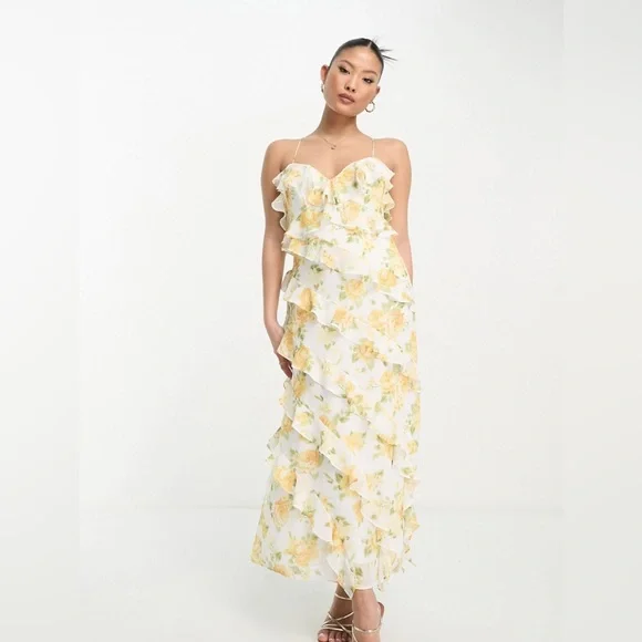 ASOS Petite | Dresses | Asos Ever New Petite Ruffle Maxi Dress In Yellow Floral Size 4 | Poshmark ASOS Petite | Dresses | Asos Ever New Petite Ruffle Maxi Dress In Yellow Floral Size 4 | Poshmark